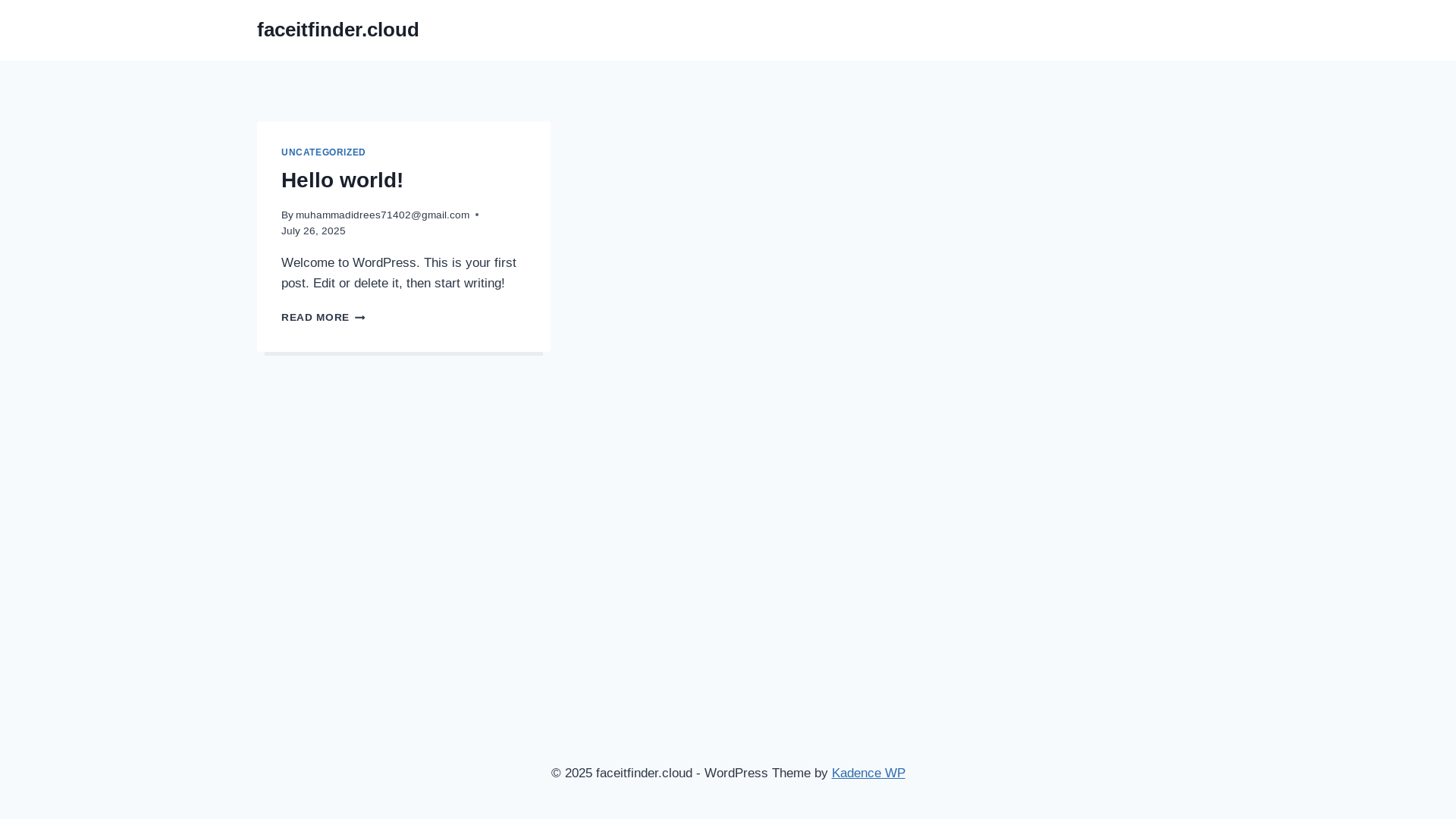 website screenshot of https://faceitfinder.cloud/