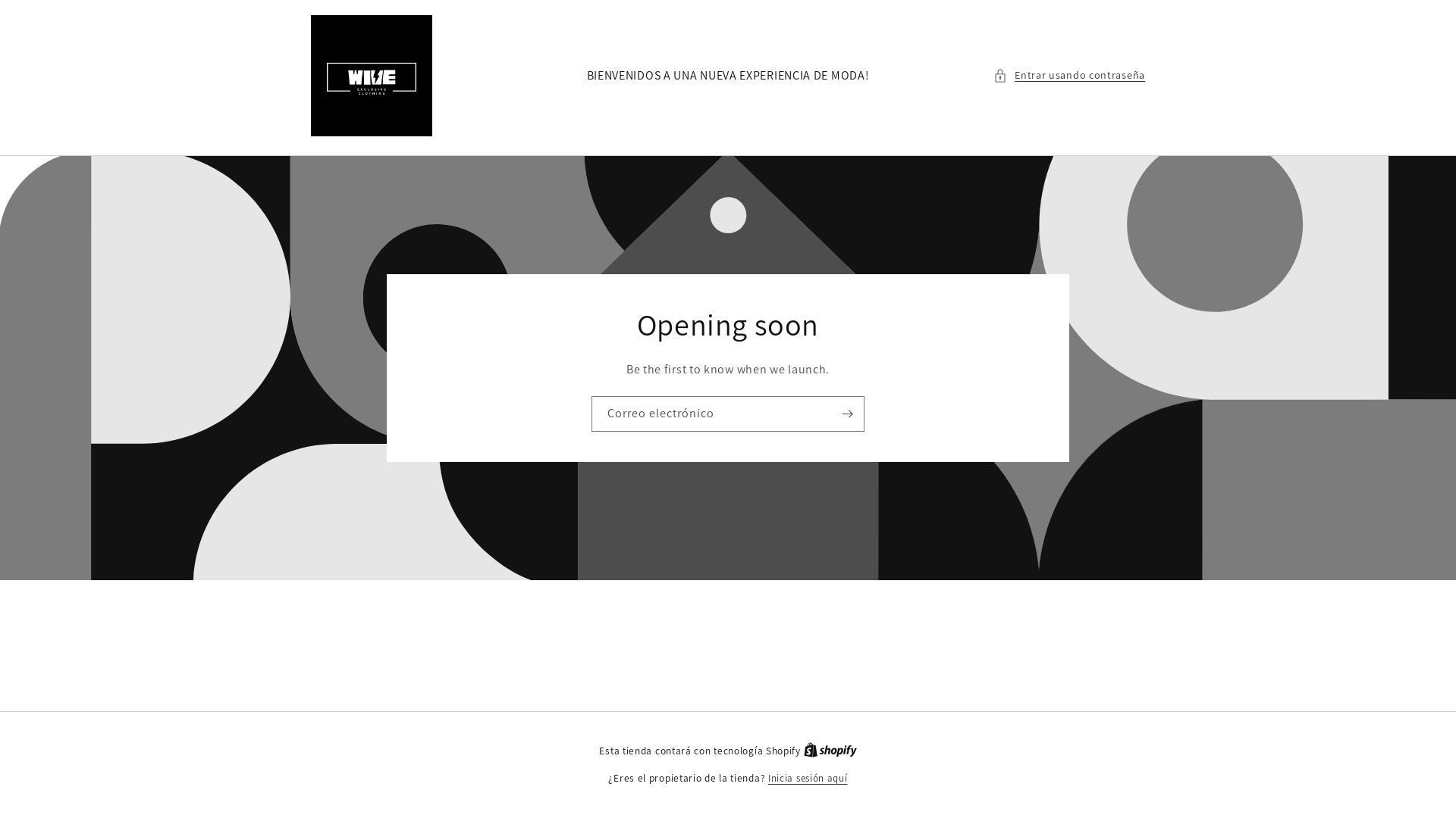 website screenshot of https://wiveexclusiveapparel.com/