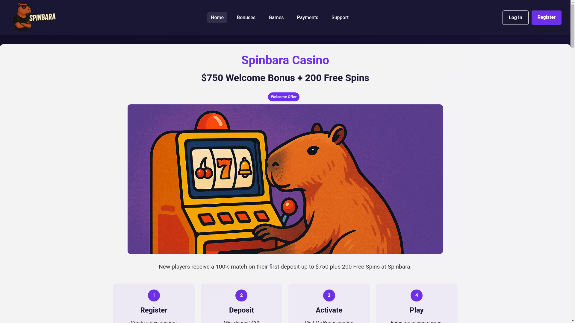website screenshot of https://01jvpzcj2x7h6hq67v9dyhwt1y-spinbara-ca.pages.dev/