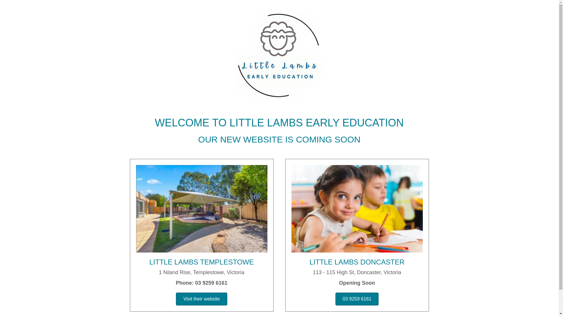 website screenshot of https://littlelambseducation.com.au/