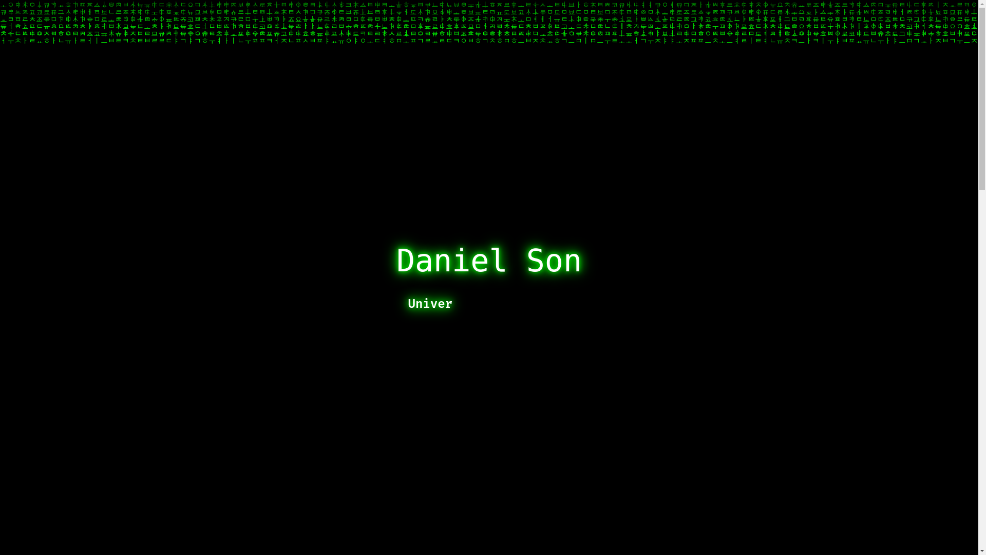 website screenshot of https://danielsonportfolio.com/