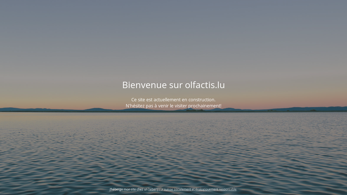 website screenshot of https://olfactis.lu/
