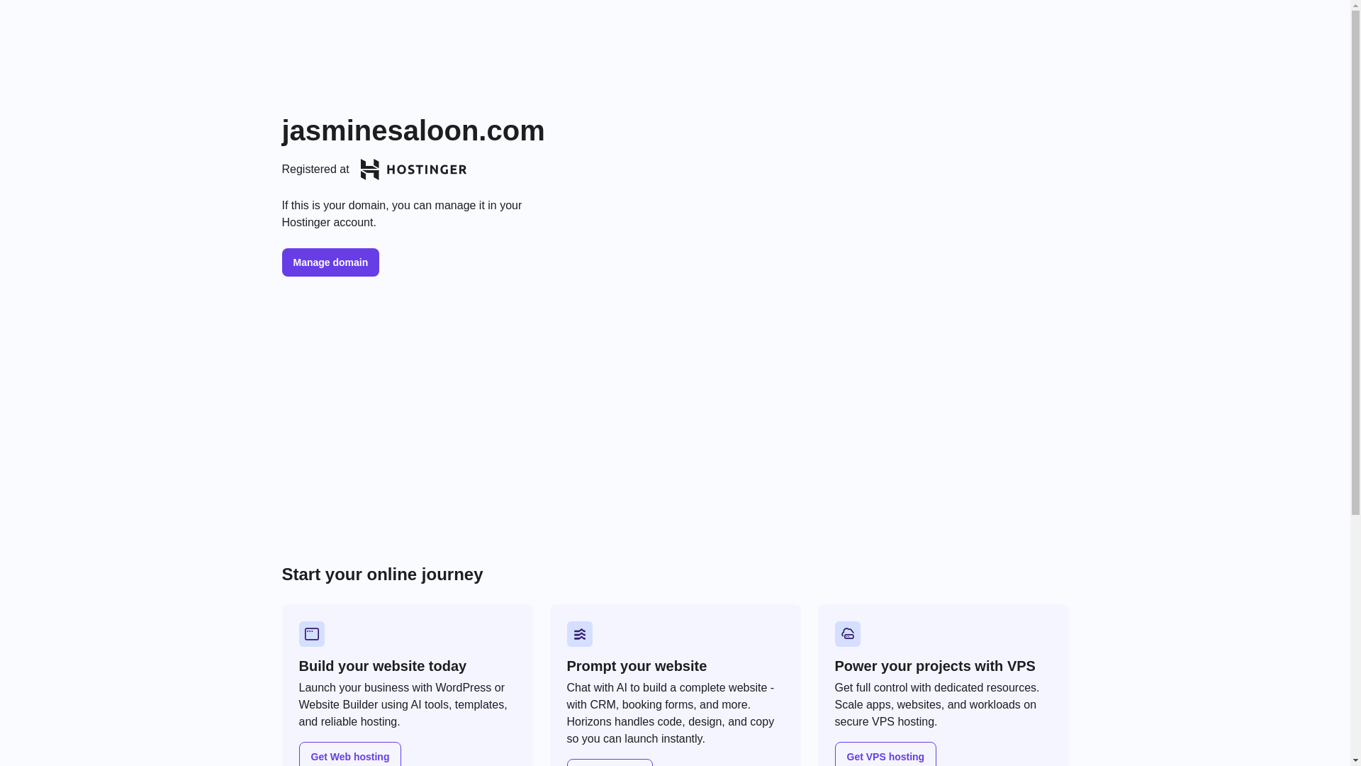 website screenshot of https://jasminesaloon.com/