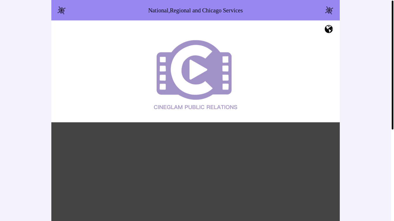 website screenshot of https://cineglam.shop/