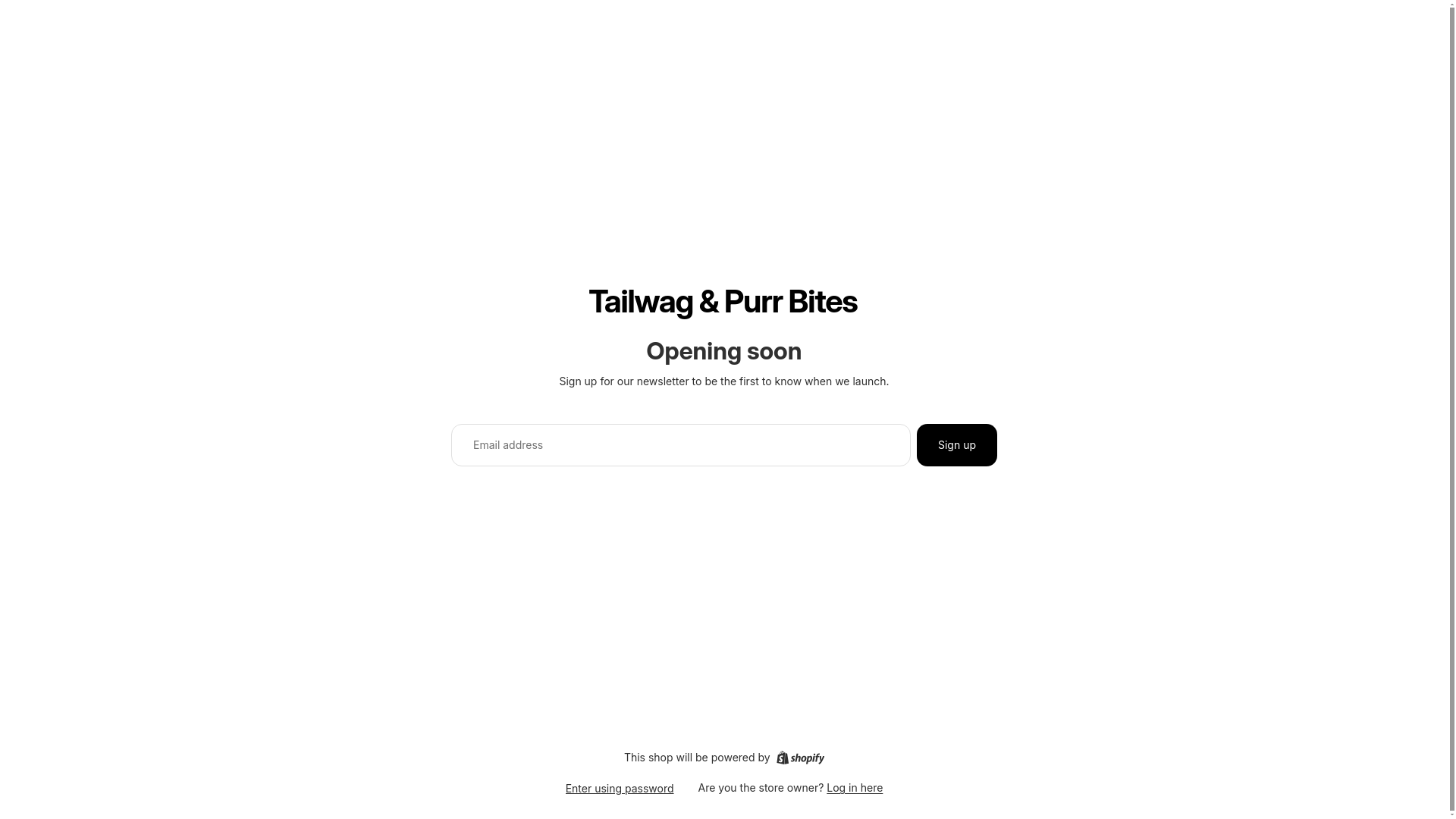 website screenshot of https://tailwagpurrbites.com/