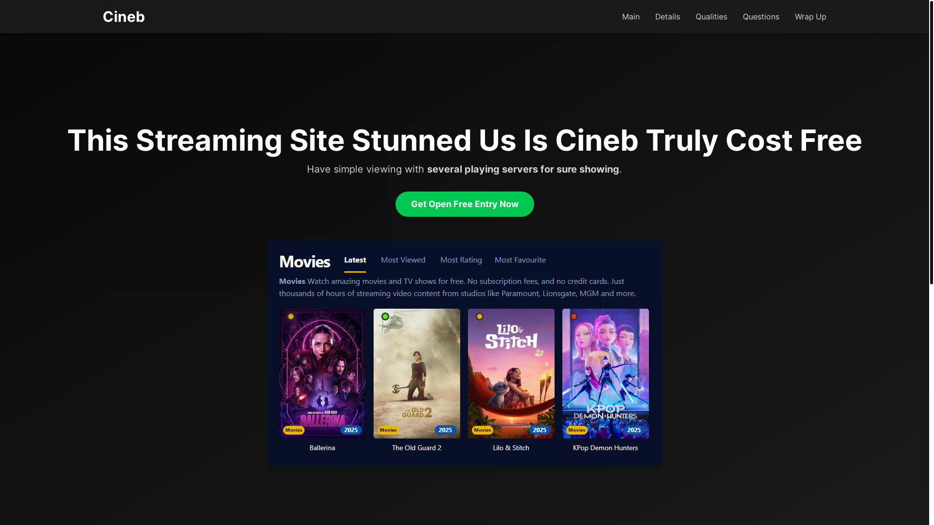 website screenshot of https://cineb-wlje.pages.dev/