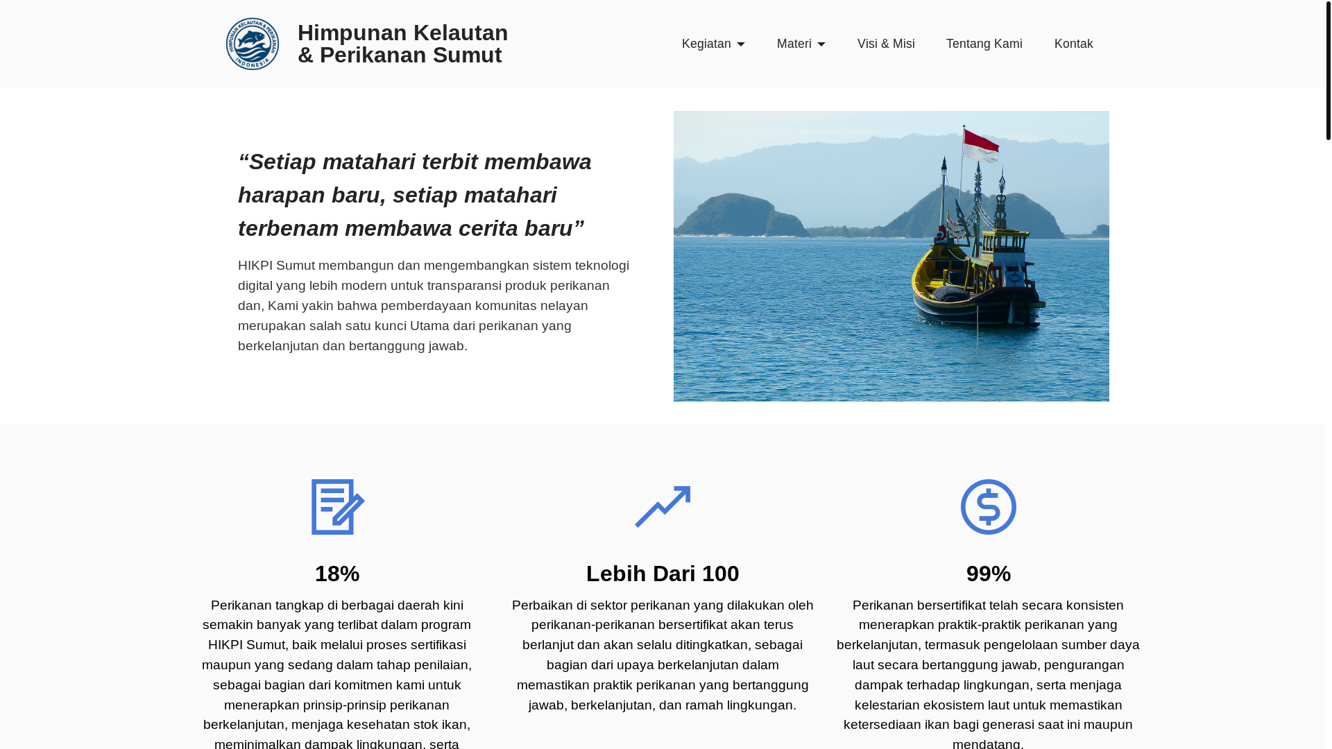 website screenshot of https://hikpisumut.org/