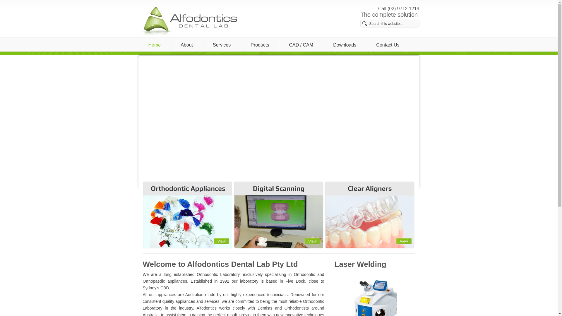 website screenshot of https://alfodontics.services/