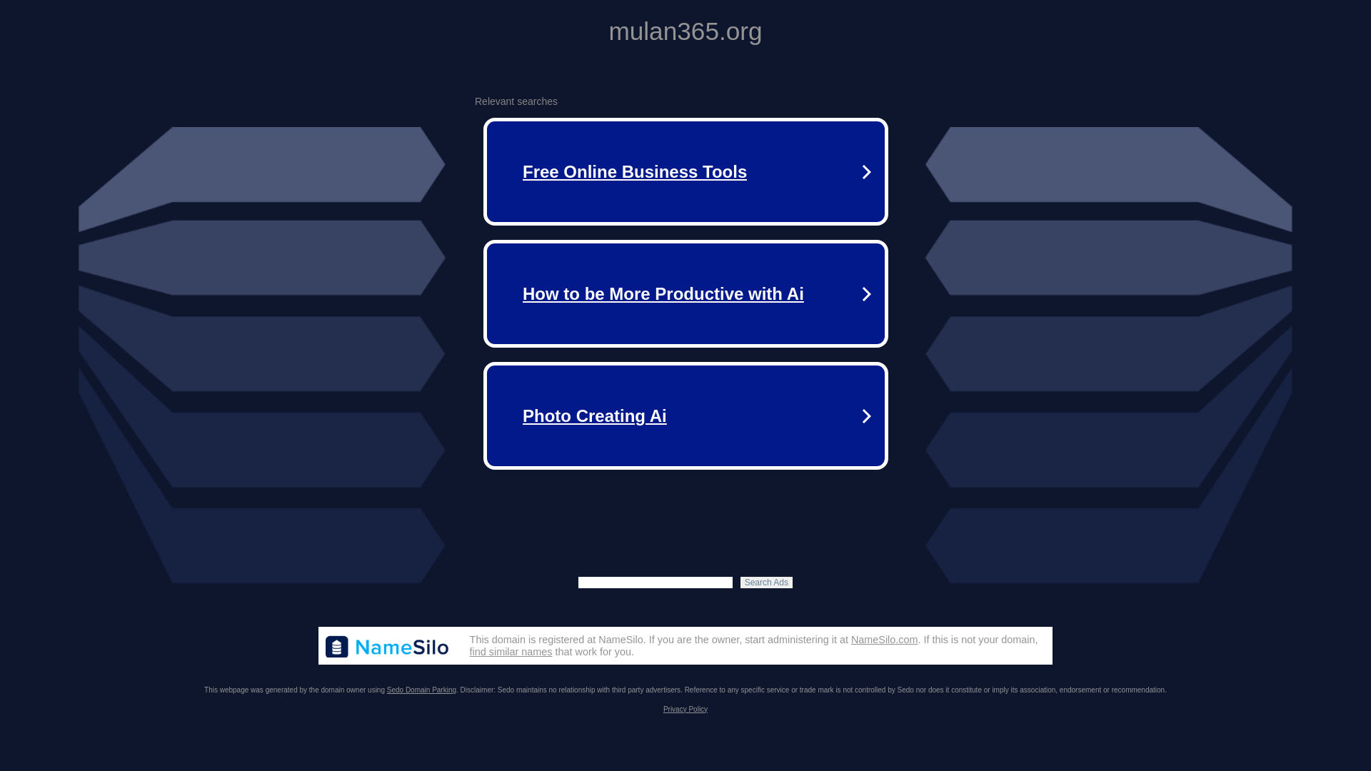 website screenshot of https://mulan365.org/
