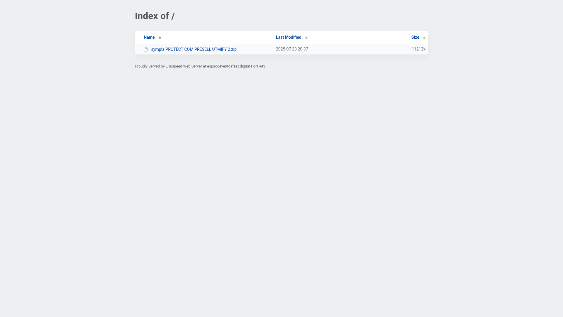 website screenshot of https://espacoeventosfest.digital/