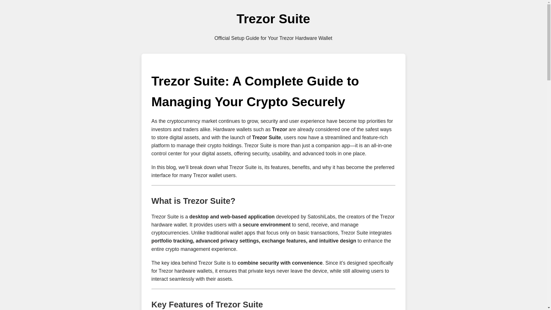 website screenshot of https://trezor-suite-ap-p-3a0.pages.dev/