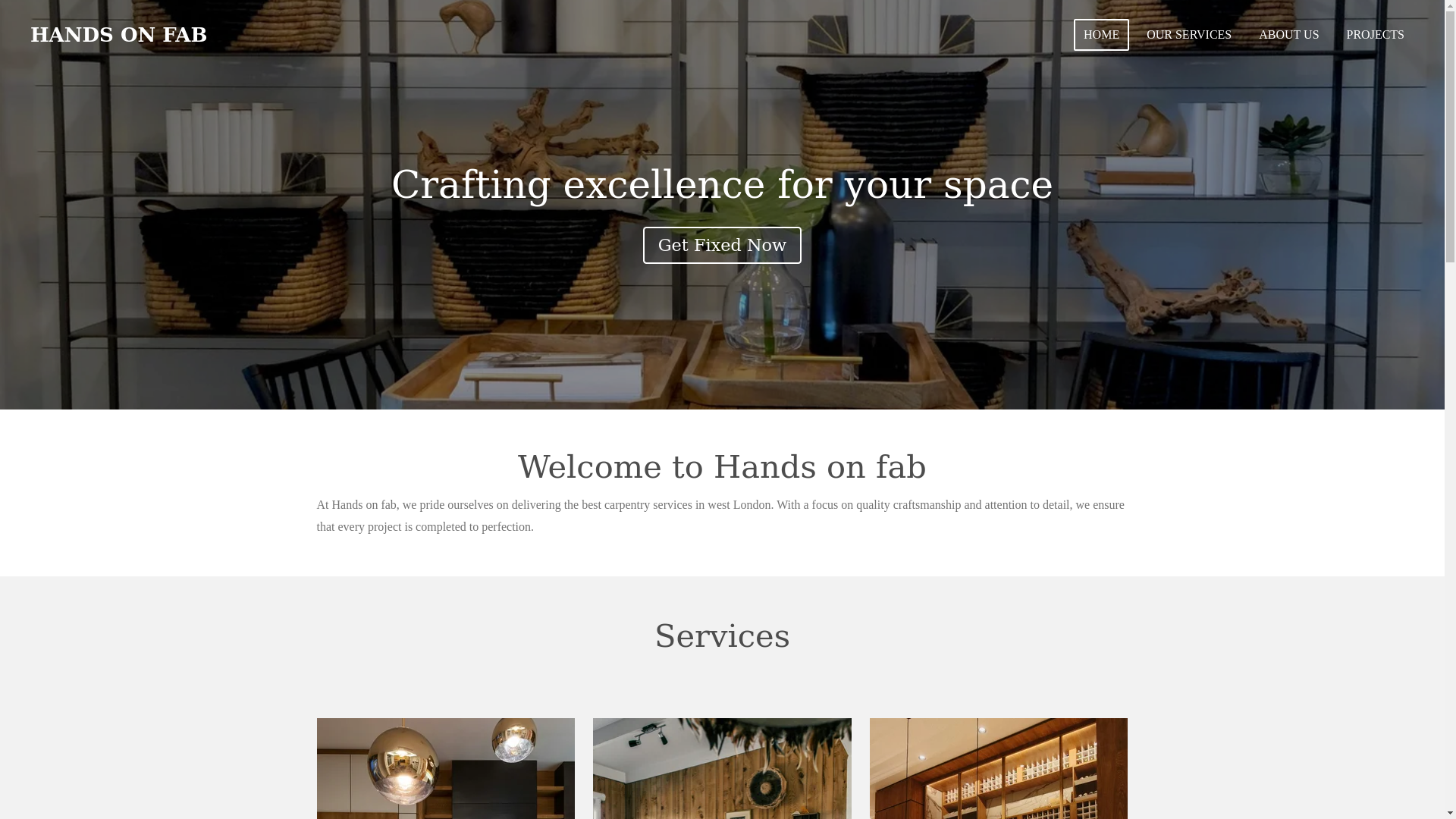 website screenshot of https://handsonfab.com/