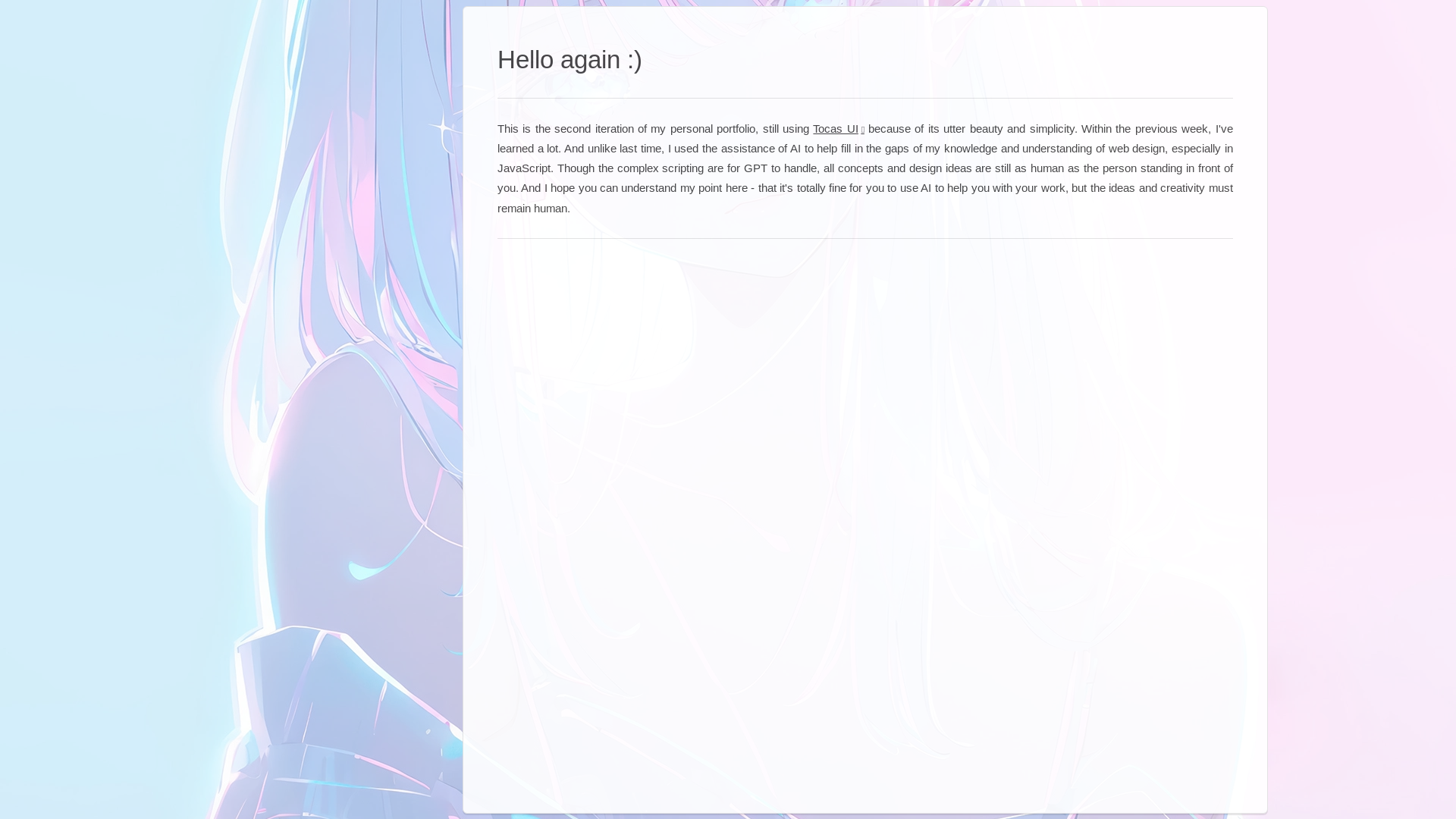 website screenshot of https://zhangfps-sidebar-tocas-ui.pages.dev/
