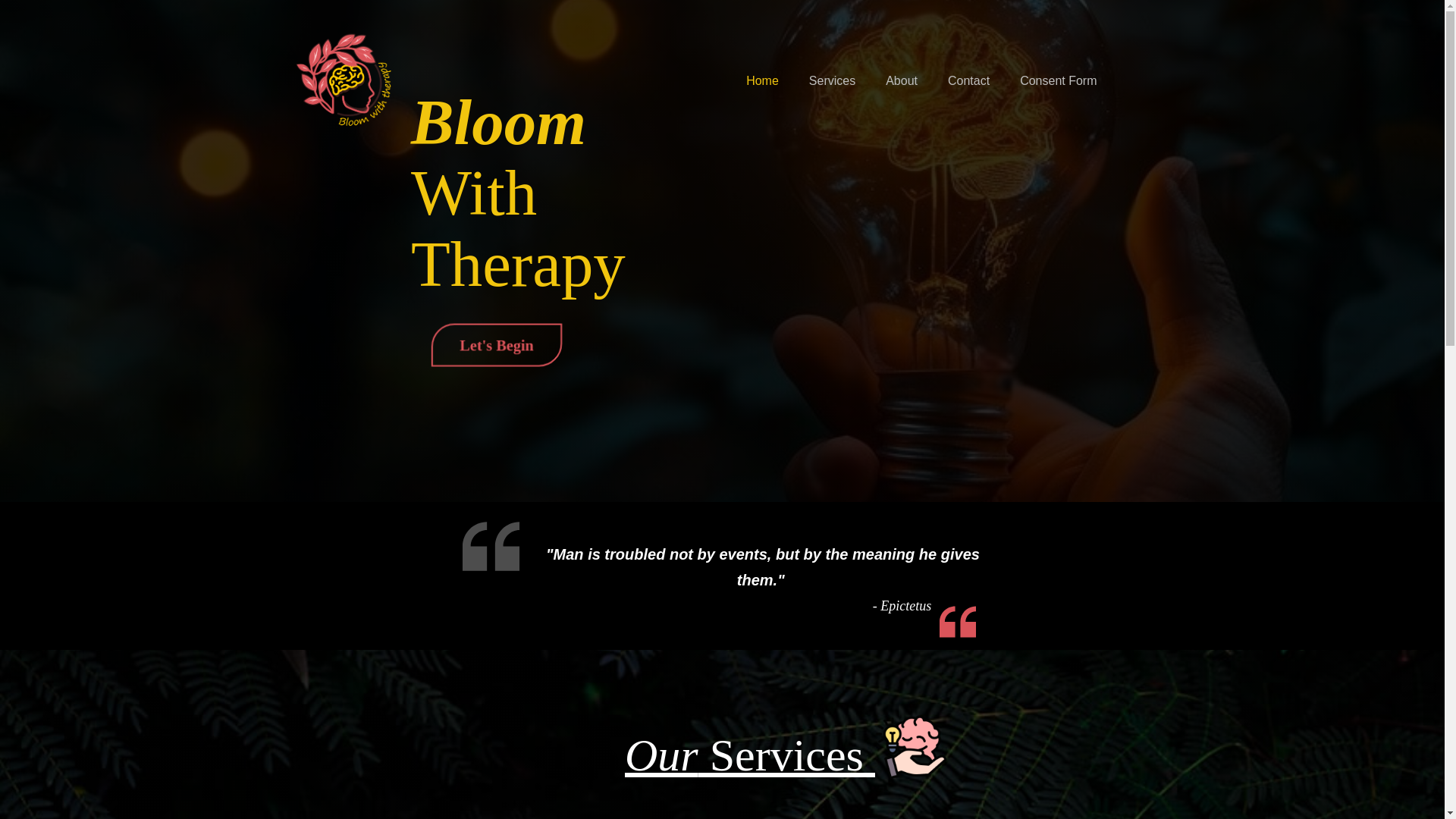 website screenshot of https://bloomwiththerapyy.pages.dev/