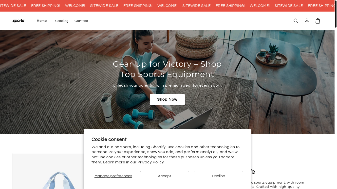 website screenshot of https://gymtonicexpress.store/