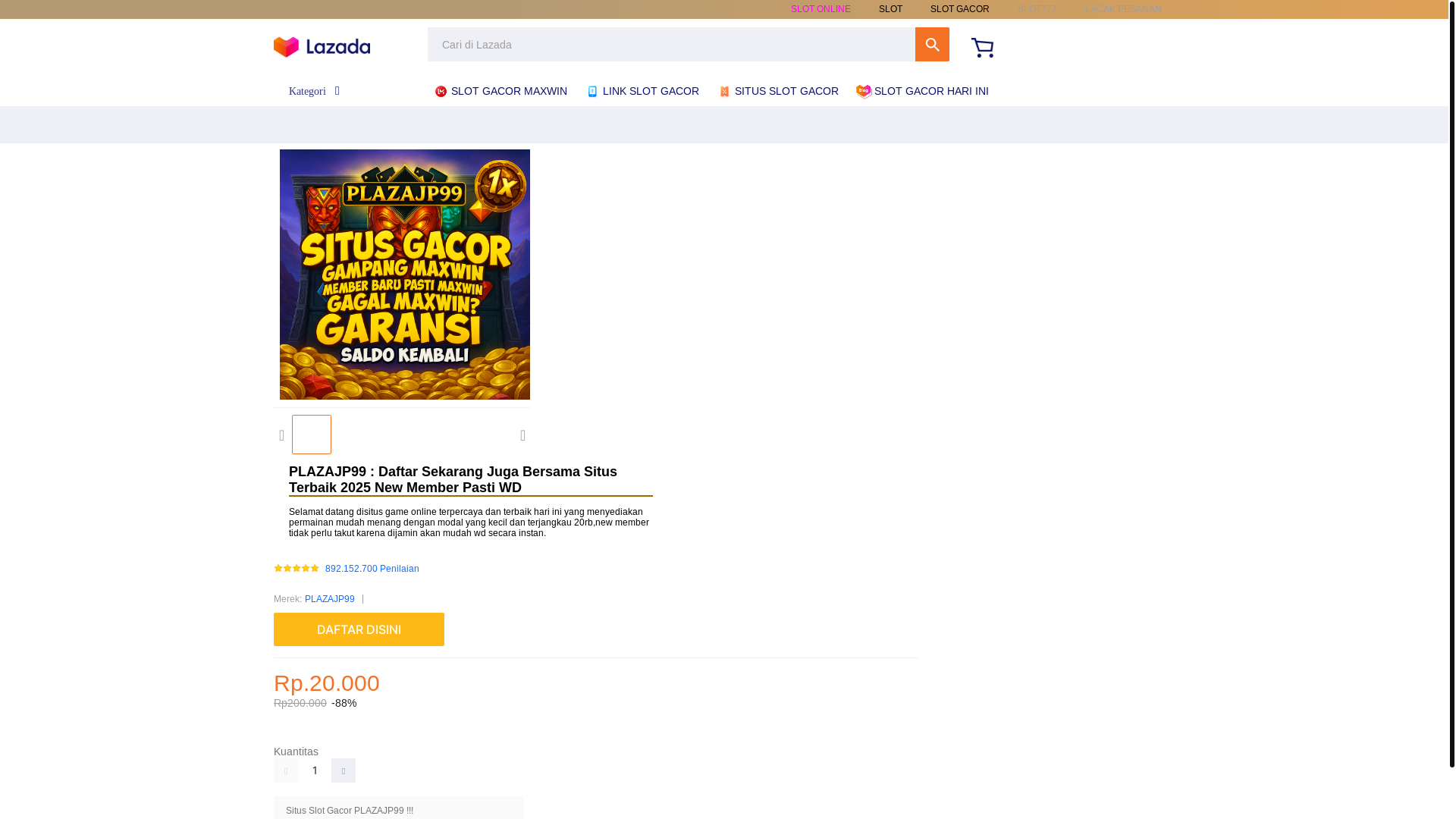 website screenshot of https://plazajp99.net/