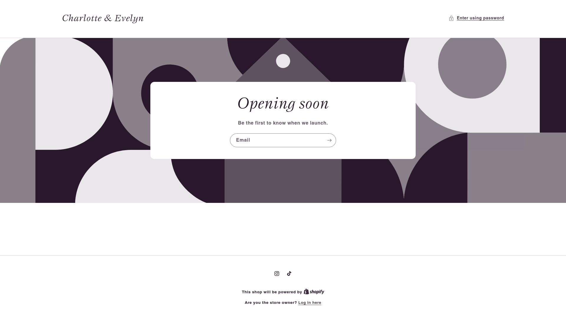 website screenshot of https://charlotteevelyngifts.com/