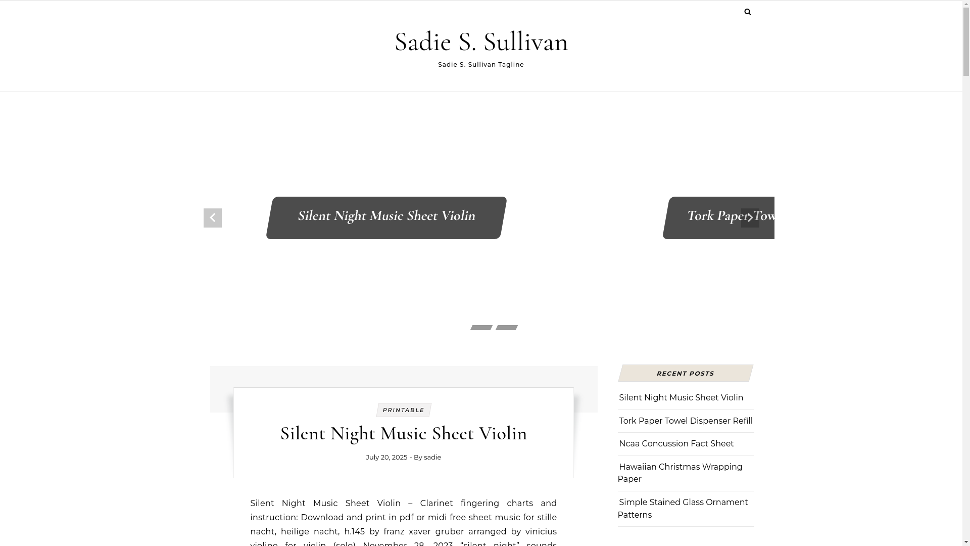 website screenshot of https://sadiessullivan.pages.dev/
