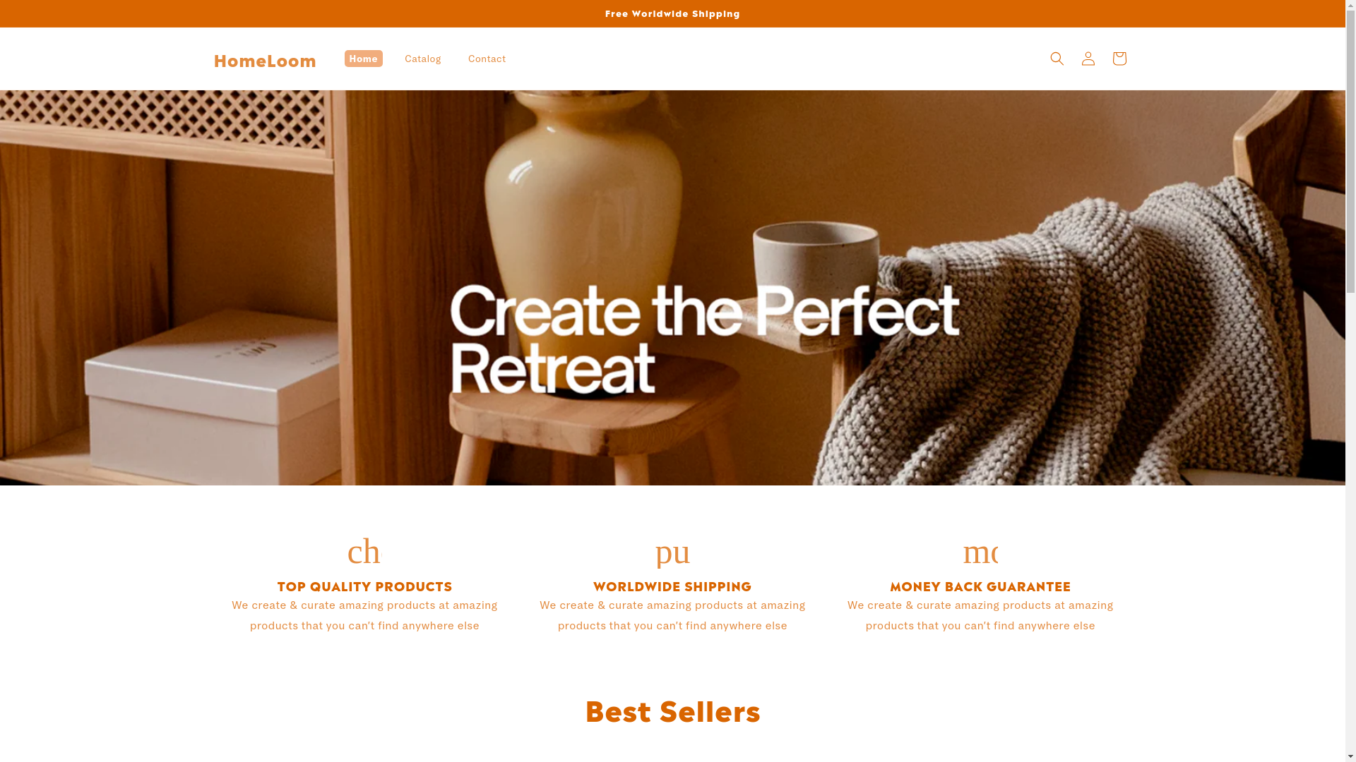 website screenshot of https://hommeloom.com/