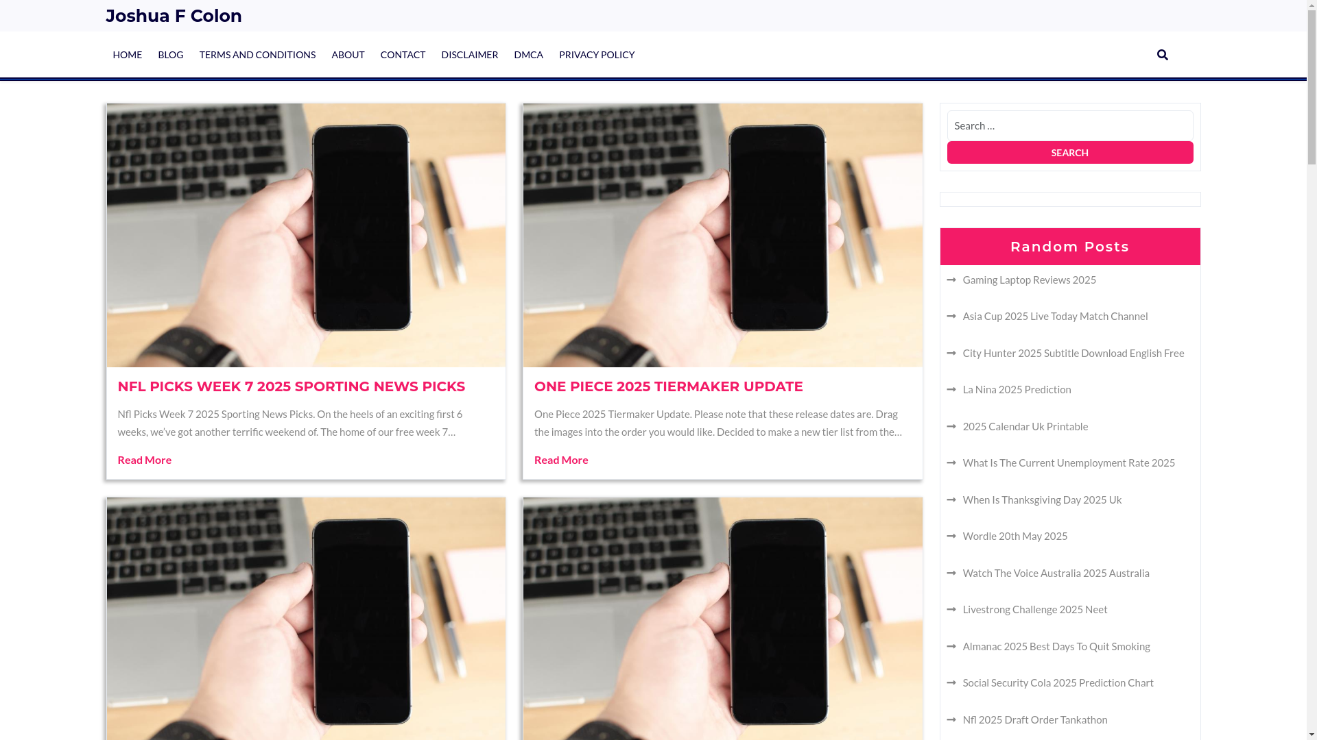 website screenshot of https://joshuafcolonf.pages.dev/