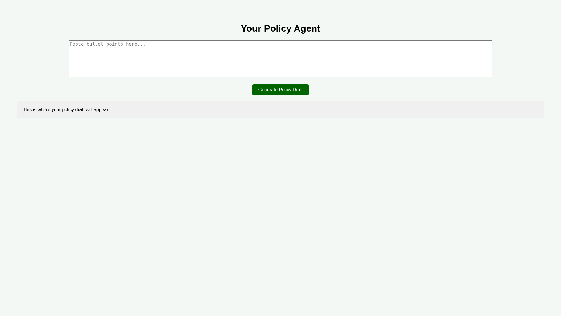 website screenshot of https://policy-agent-deploy-2025.pages.dev/