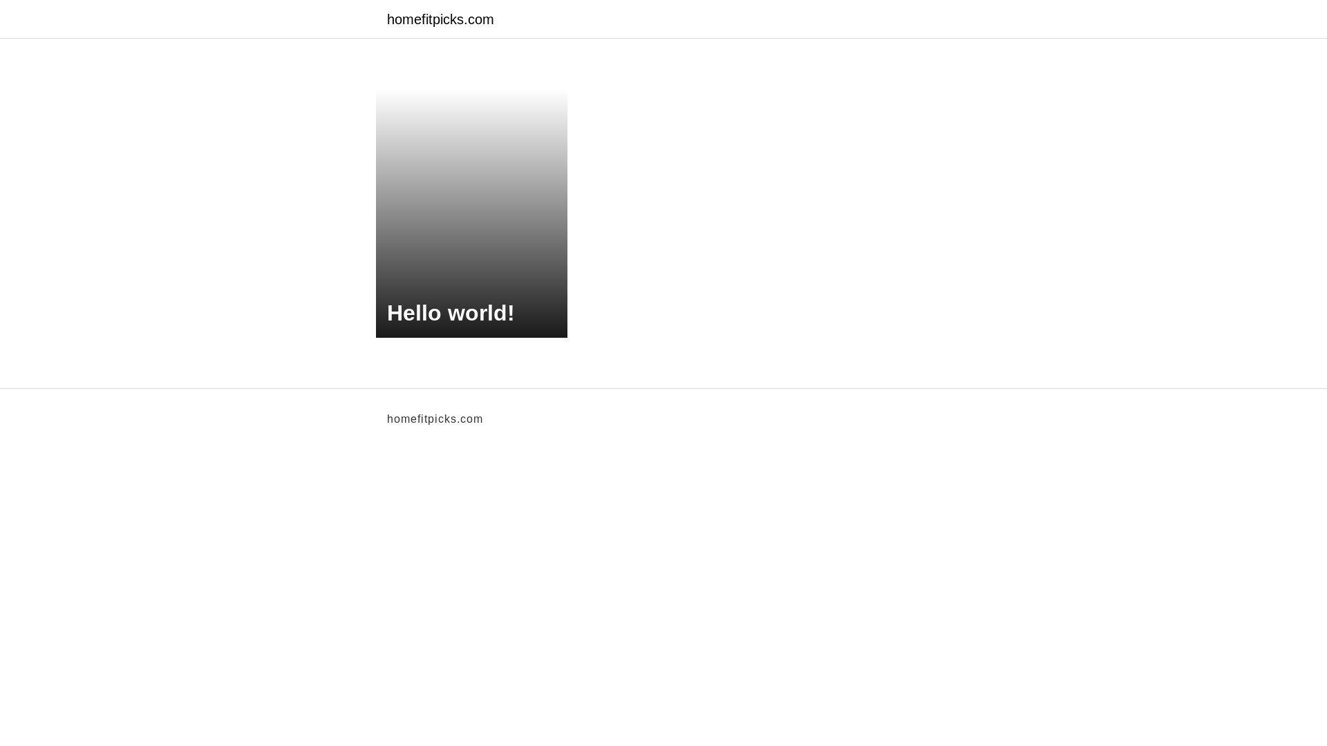 website screenshot of https://homefitpicks.com/