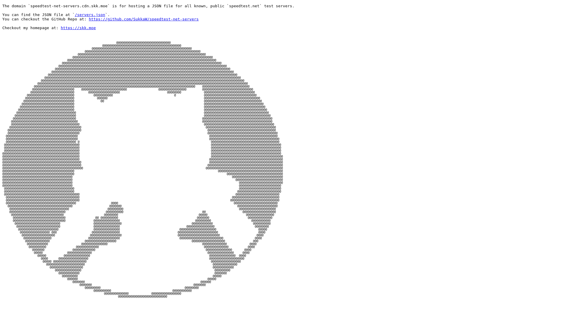website screenshot of https://speedtest-net-servers.pages.dev/