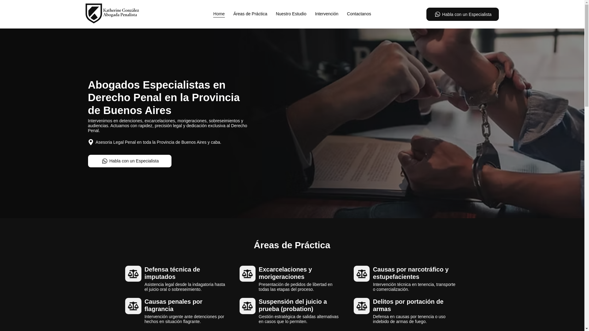 website screenshot of https://katherinegonzalezabogada.com/