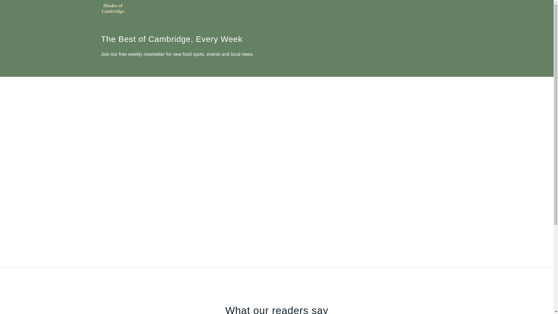 website screenshot of https://thecambridgecurrent.co.uk/