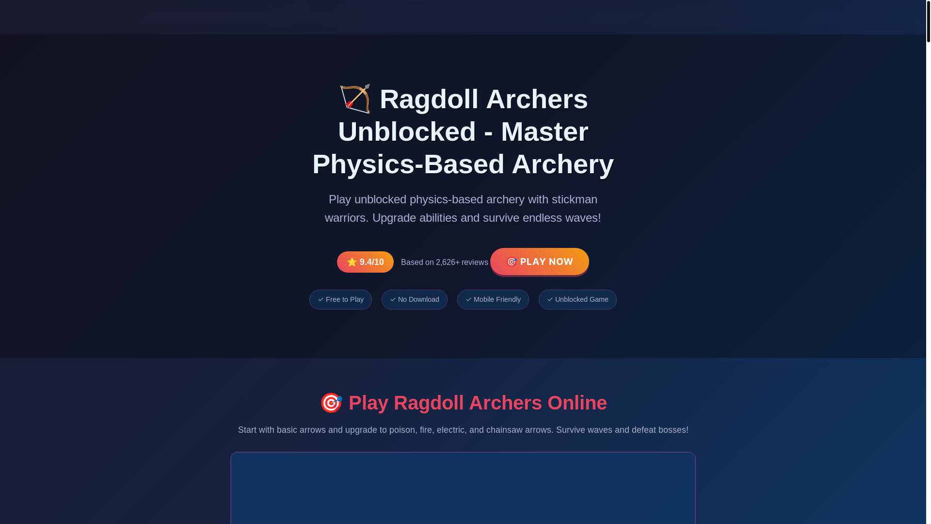 website screenshot of https://ragdoll-archers-website.pages.dev/