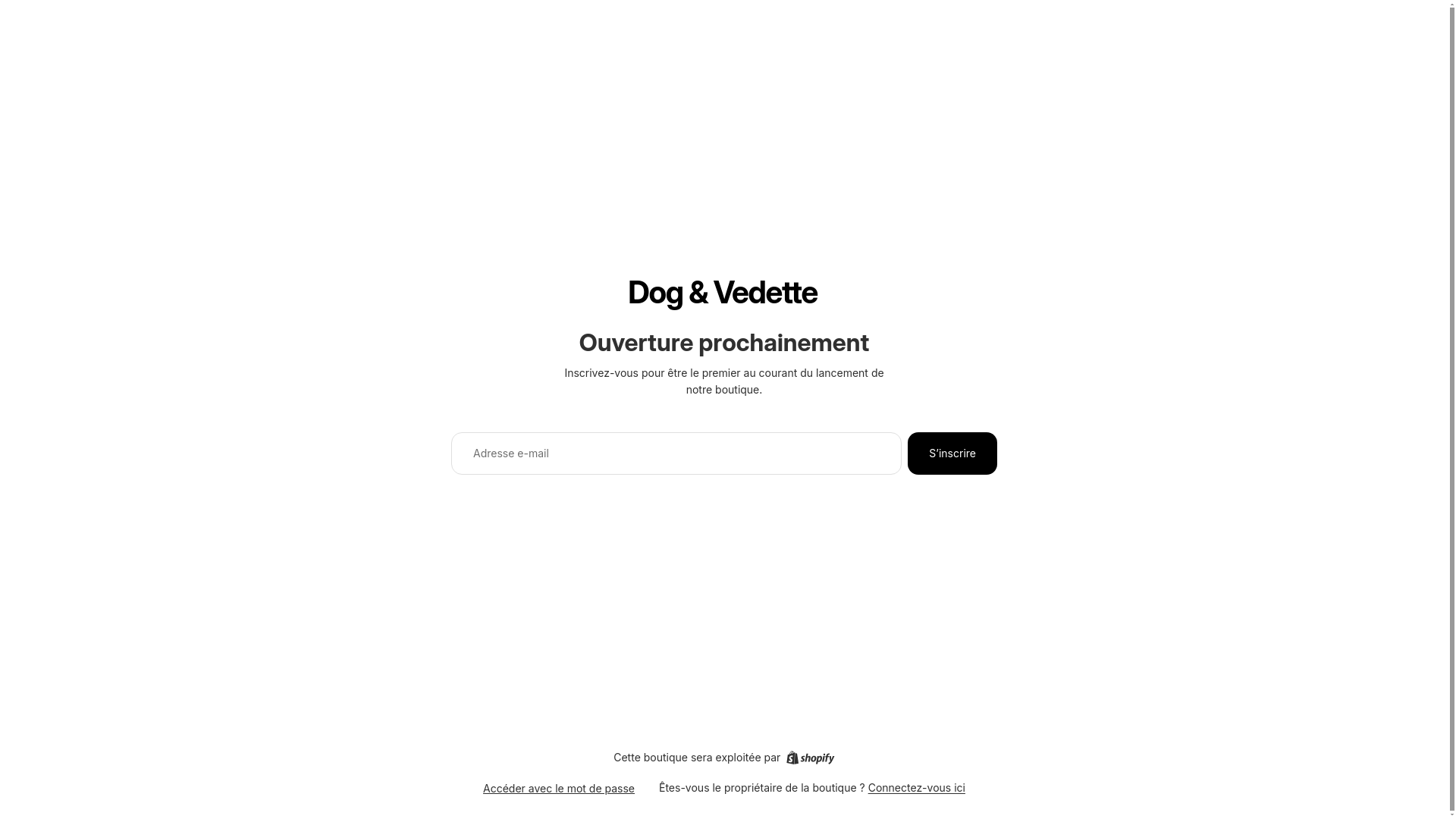 website screenshot of https://dogandvedette.fr/