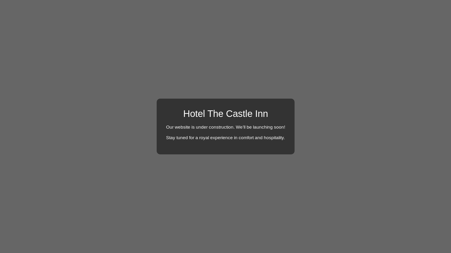 website screenshot of https://hotelthecastleinn.com/