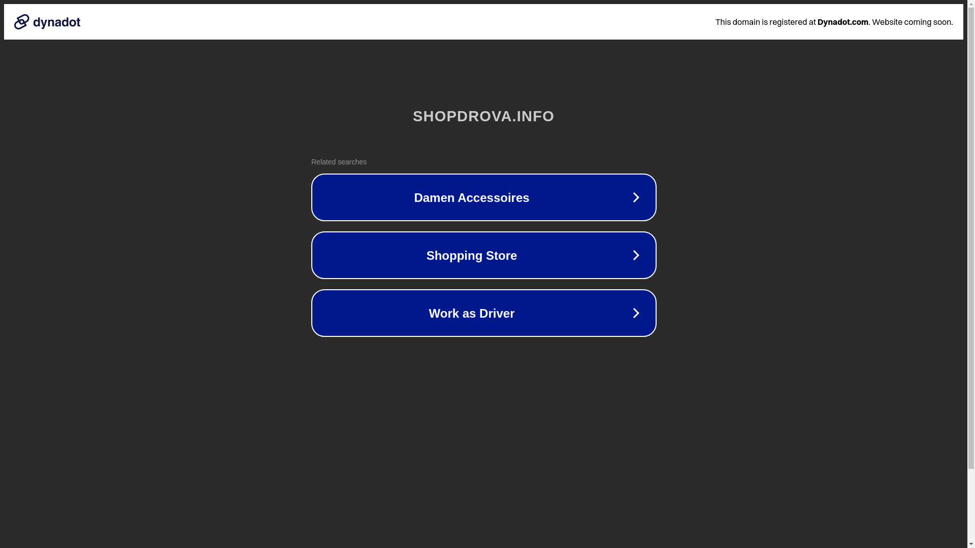 website screenshot of https://shopdrova.info/