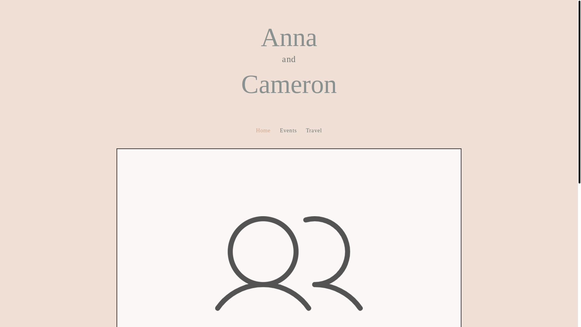website screenshot of https://cameronandanna2026.com/