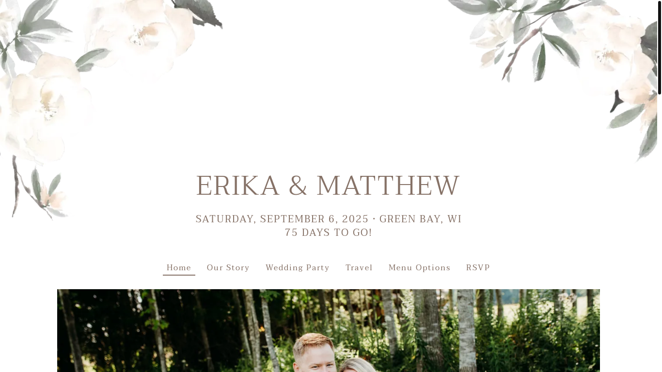 website screenshot of https://mattanderika2025.com/