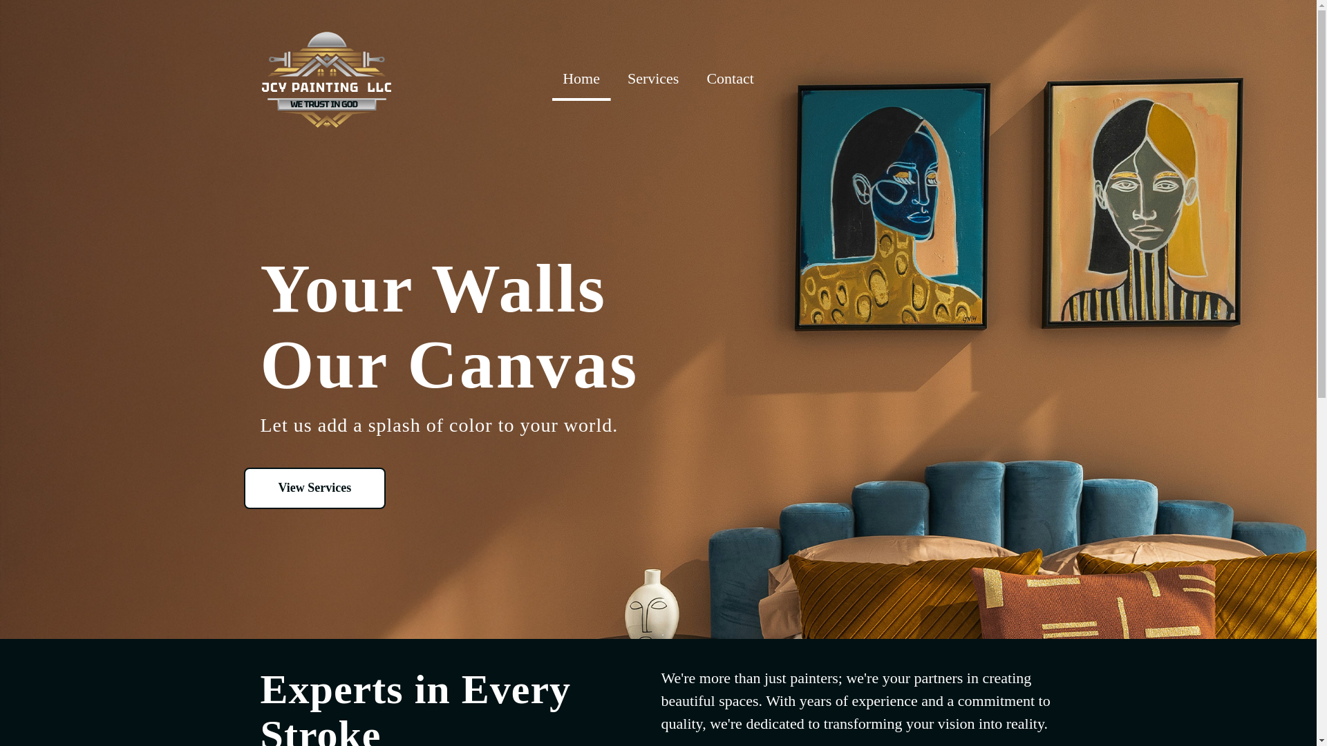 website screenshot of https://jcyhomepainting.com/