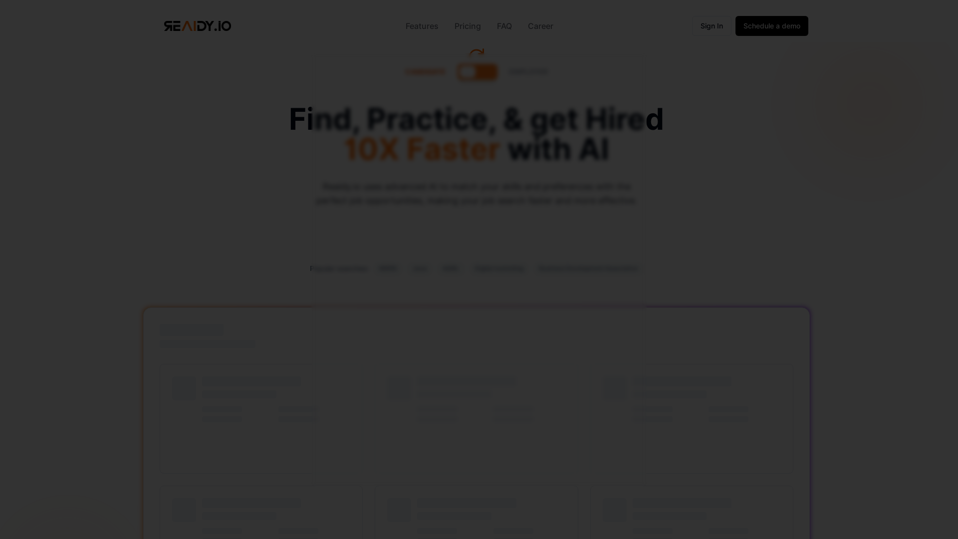 website screenshot of https://reaidy.io/
