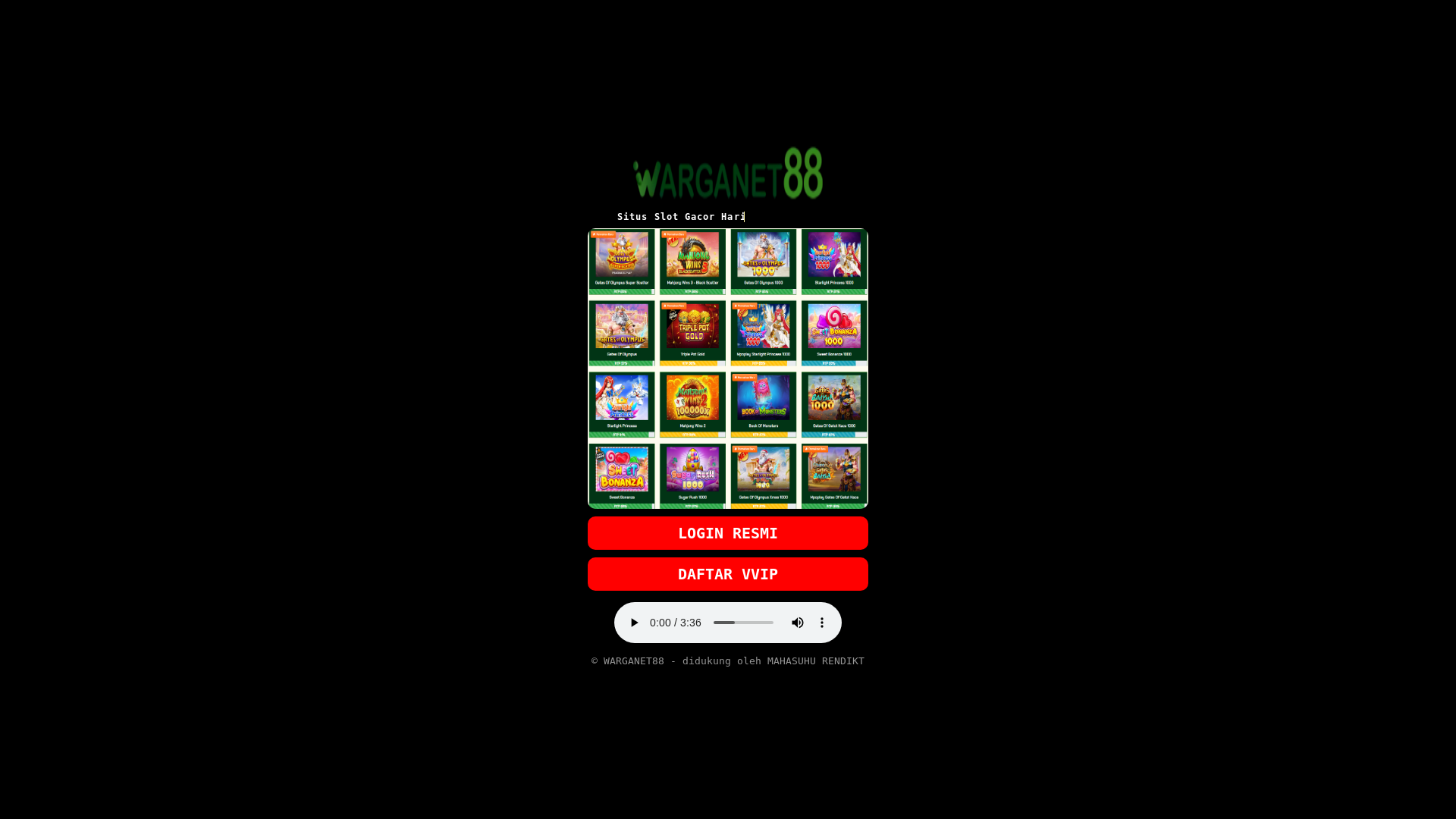 website screenshot of https://warganet88-login-site.pages.dev/