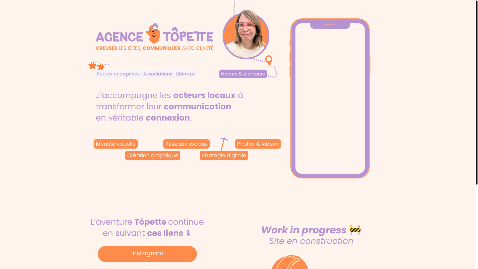 website screenshot of https://agencetopette.com/