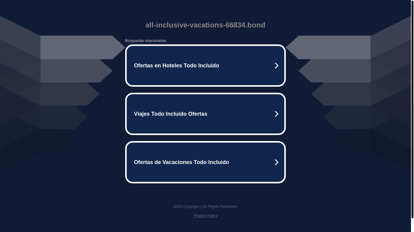 website screenshot of https://all-inclusive-vacations-66834.bond/