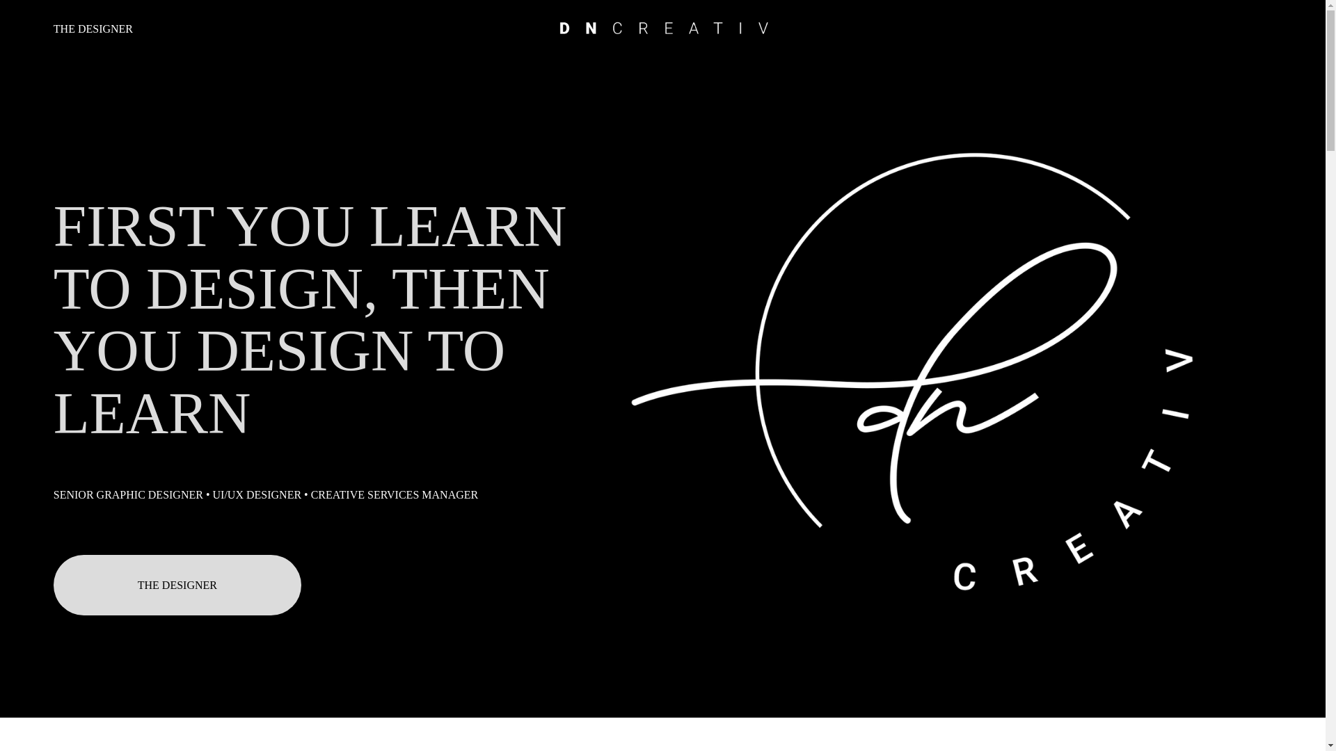 website screenshot of https://dncreativ.com/