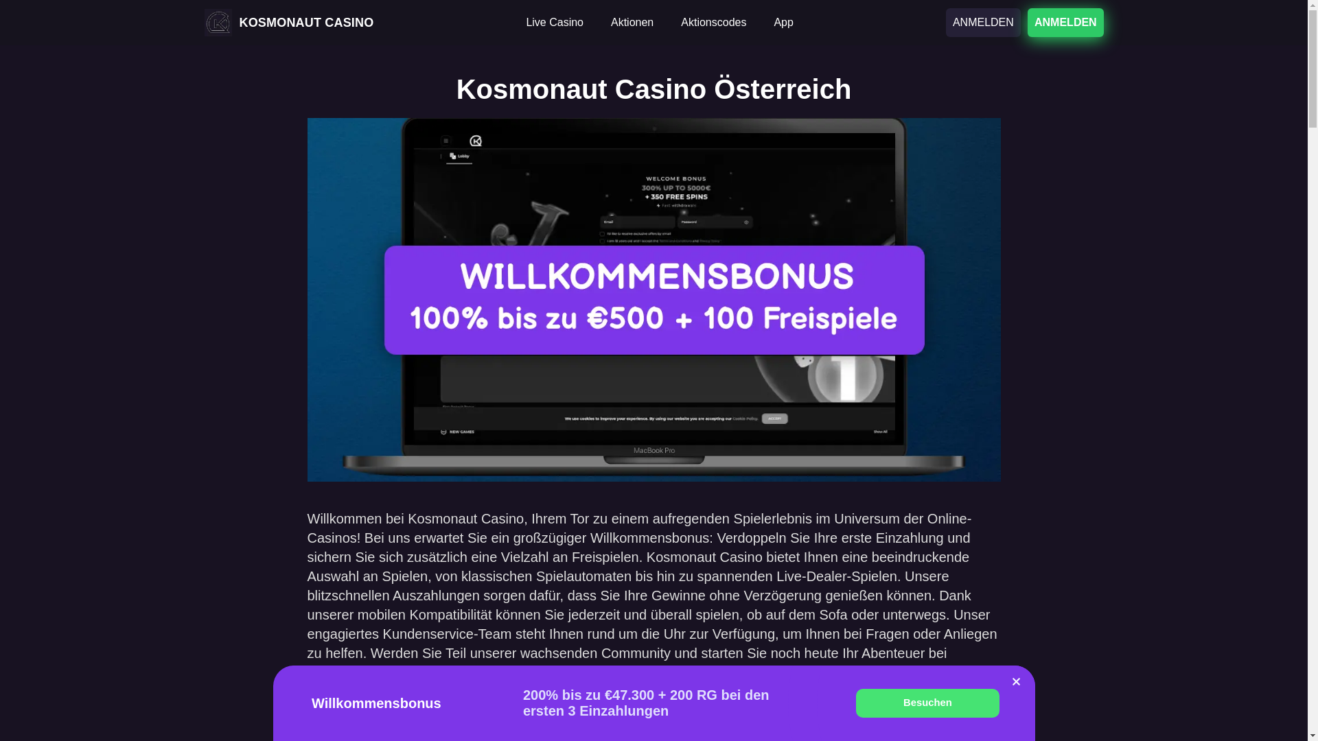 website screenshot of https://casinokosmonaut-net.pages.dev/