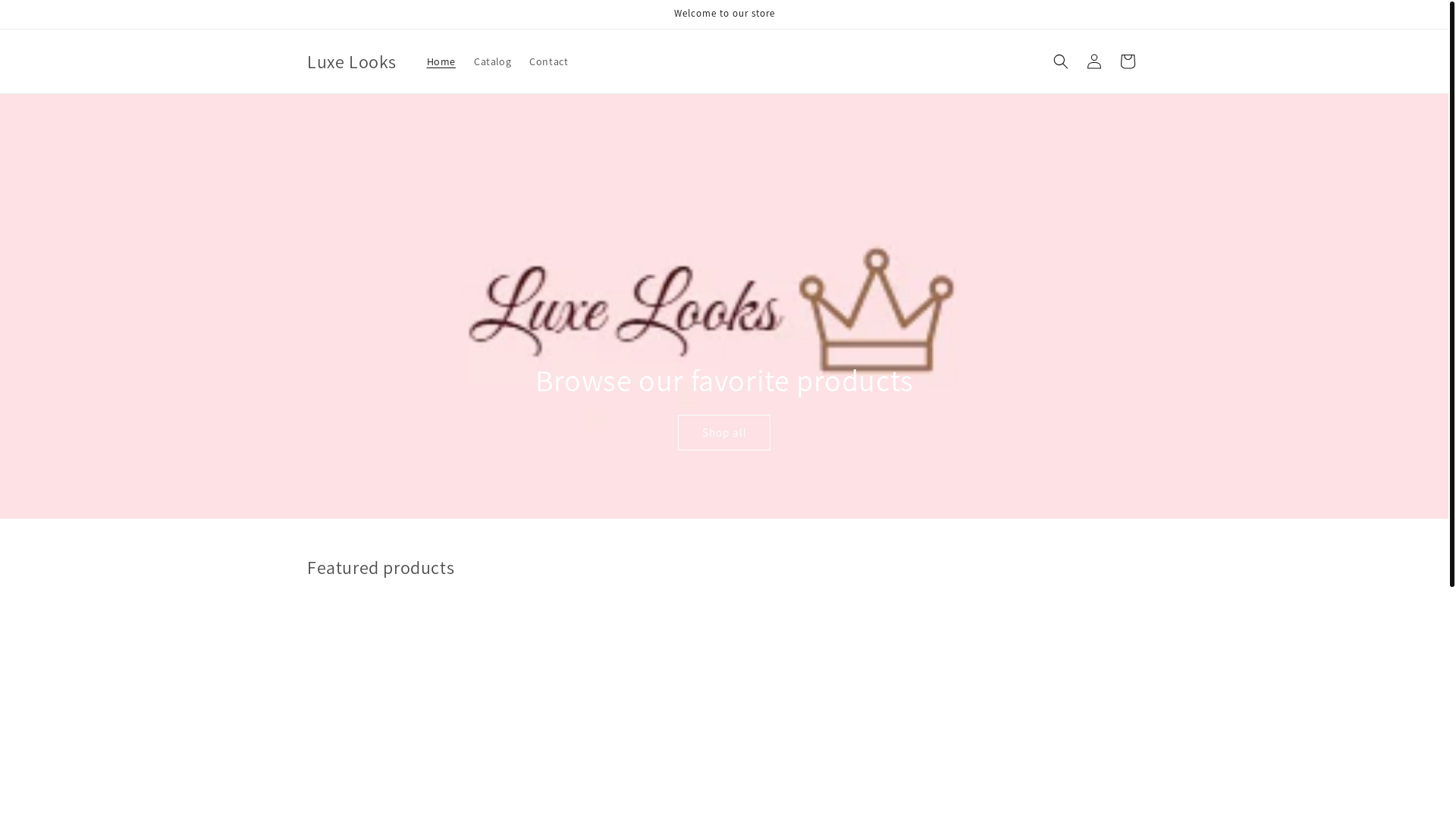 website screenshot of https://luxeelooks.shop/