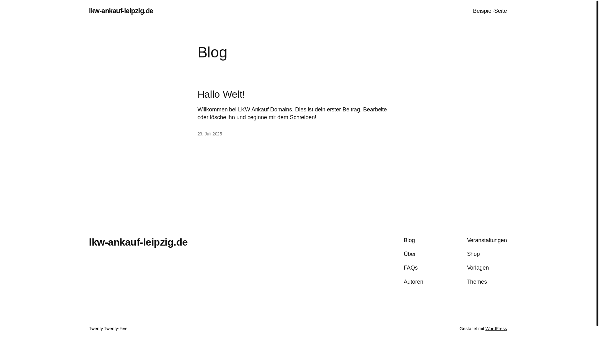 website screenshot of https://lkw-ankauf-leipzig.de/
