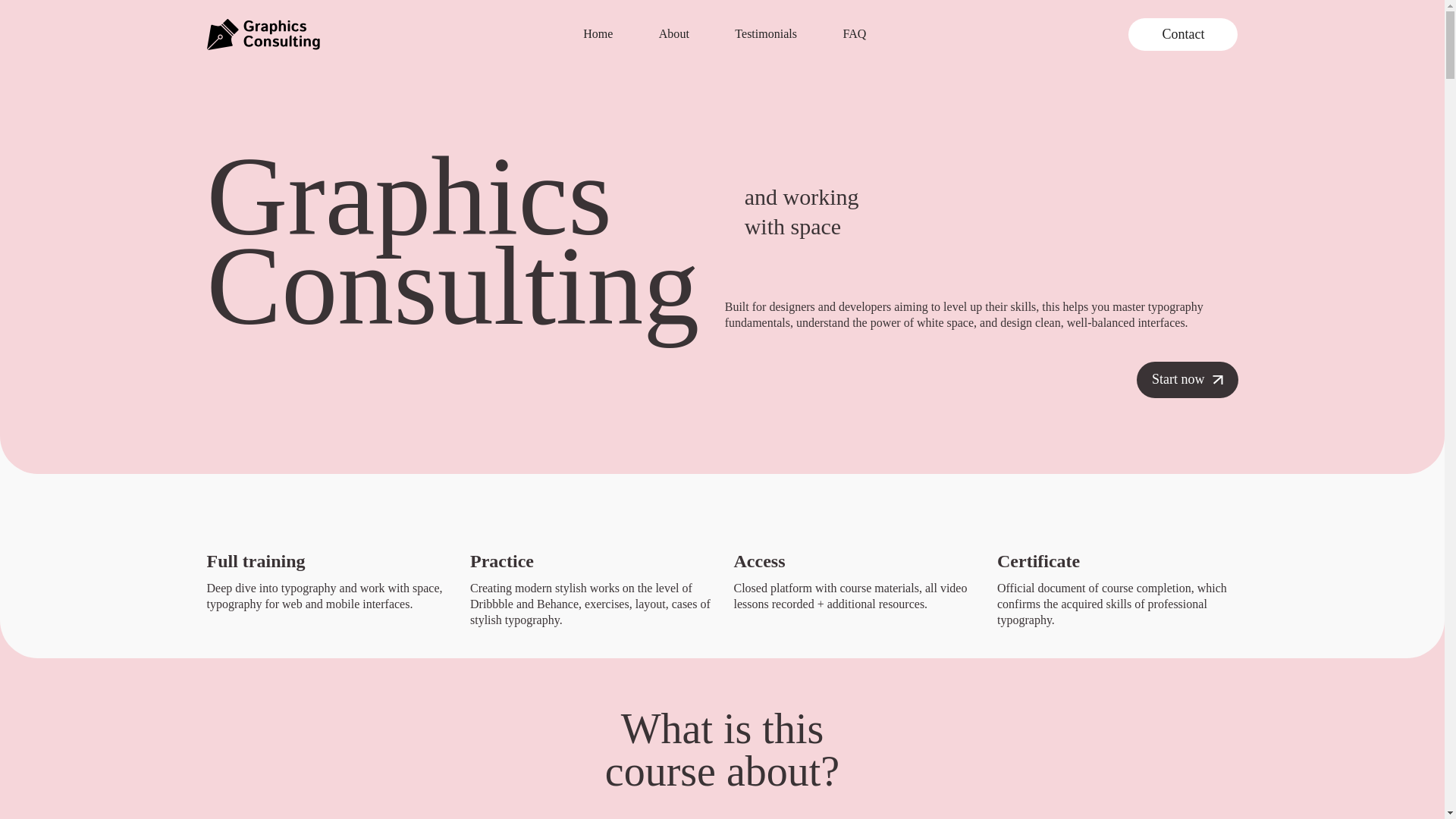 website screenshot of https://graphicsconsulting.online/