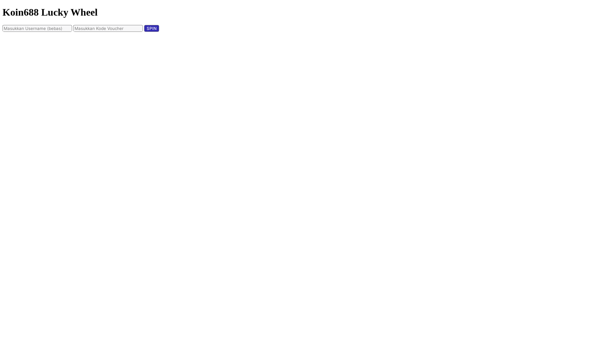 website screenshot of https://koinluckywheel.com/