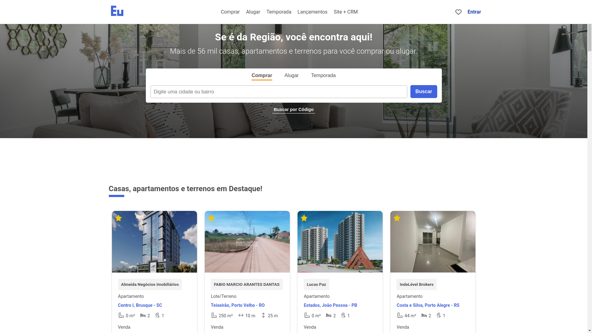 website screenshot of https://ricardoeanasaleteimoveis.com.br/