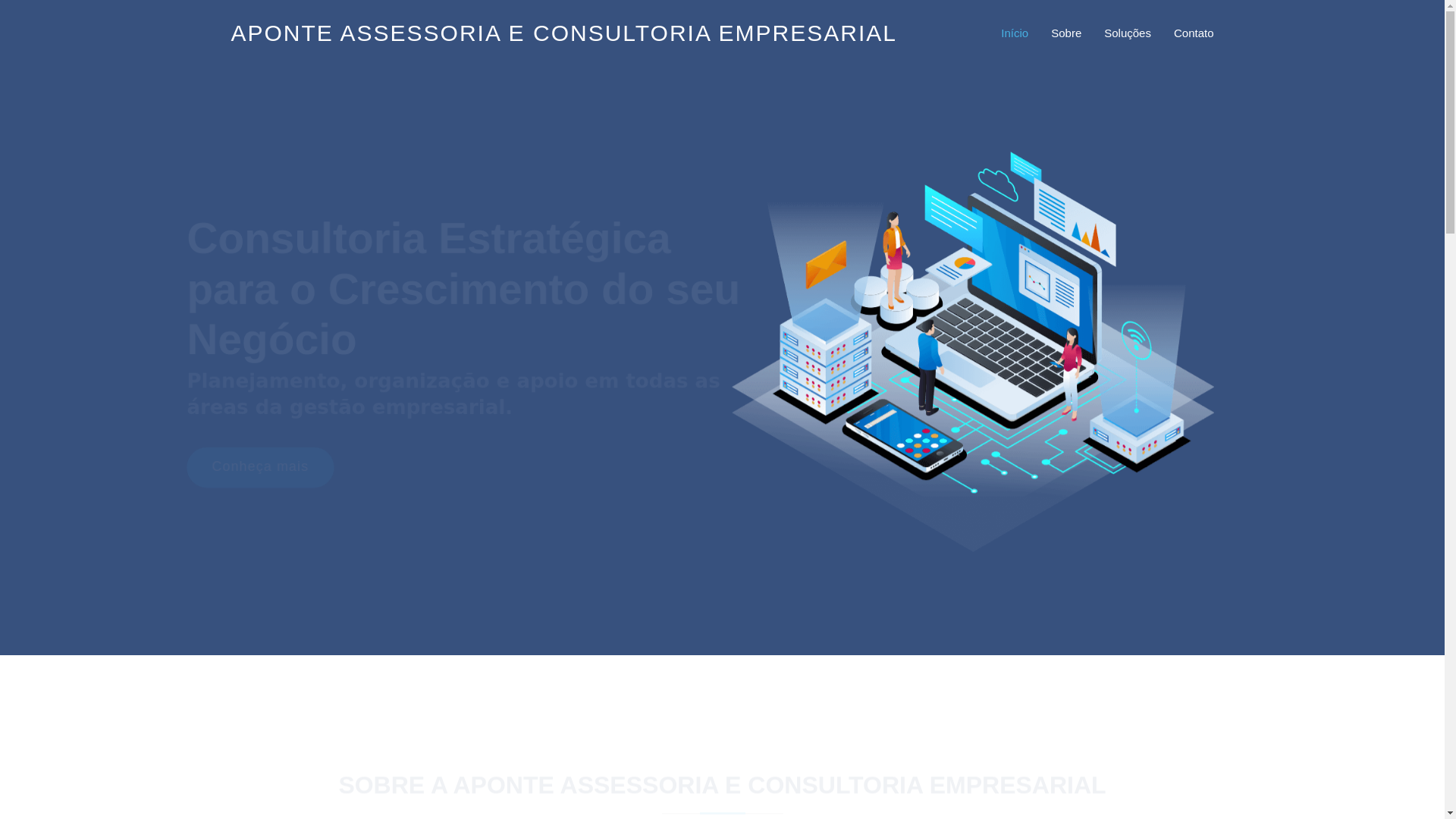 website screenshot of https://aponteassessoria.com.br/