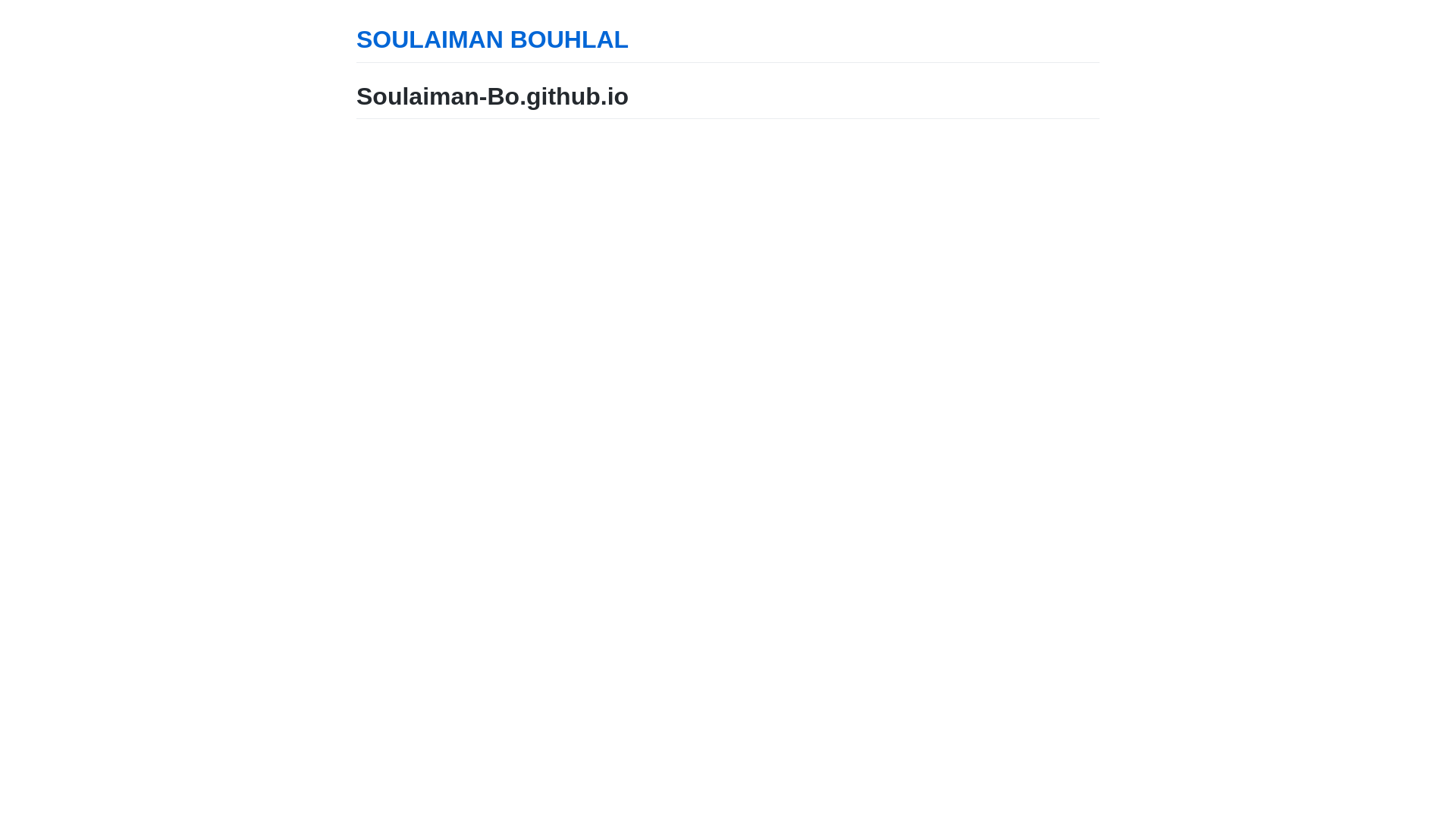 website screenshot of https://soulaimanbouhlal.com/