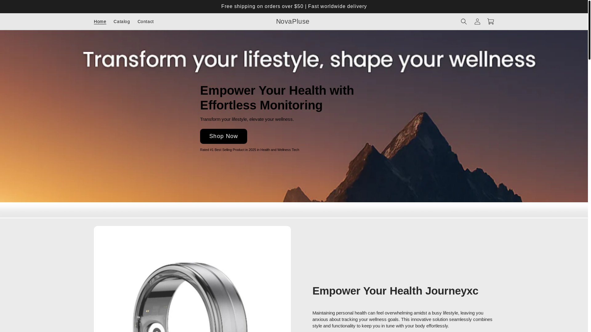 website screenshot of https://novapulsering.store/